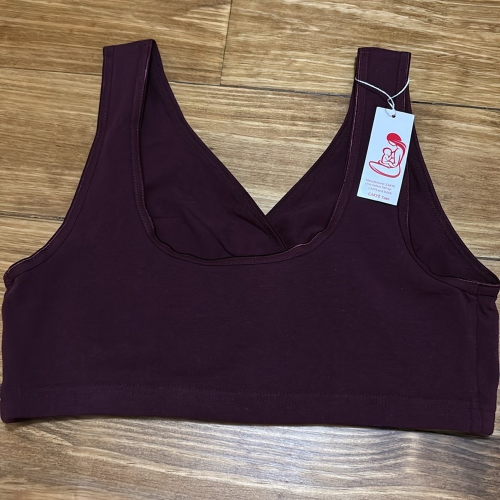 Cakye Size Small Nursing Bra in Merlot - Picture 3 of 3